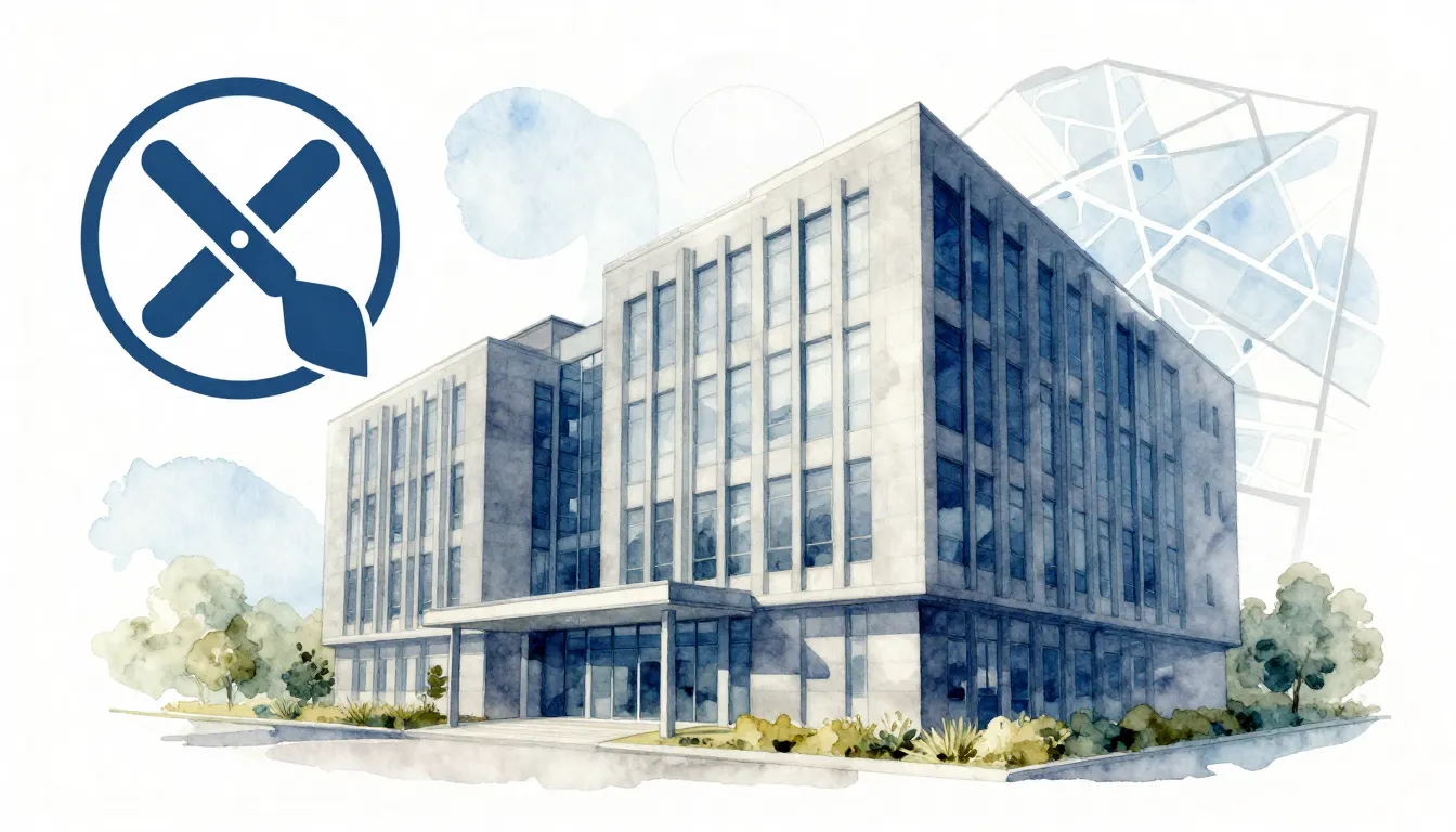 Watercolor style. A professional architectural visualization...