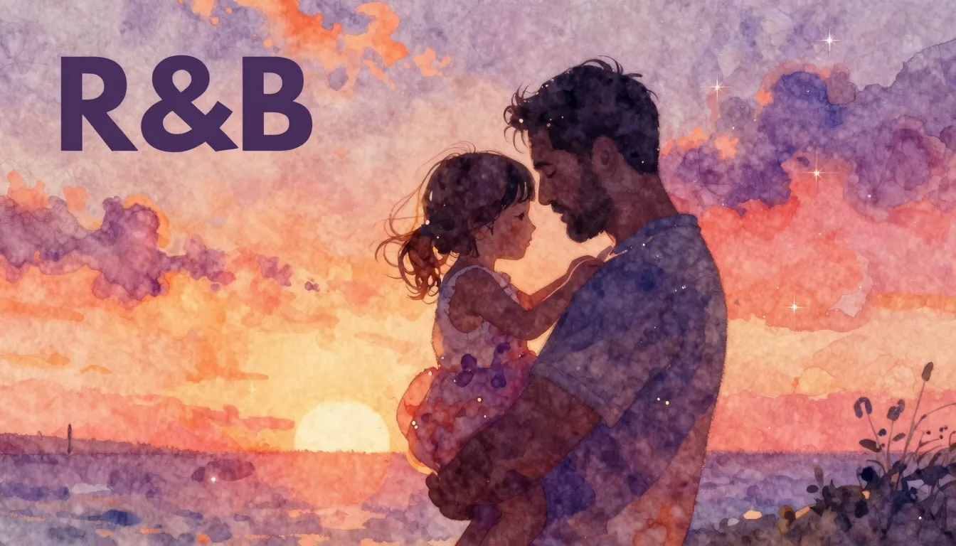 Vibrant watercolor style. Genre: R&B.

Prompt: Album cover f...