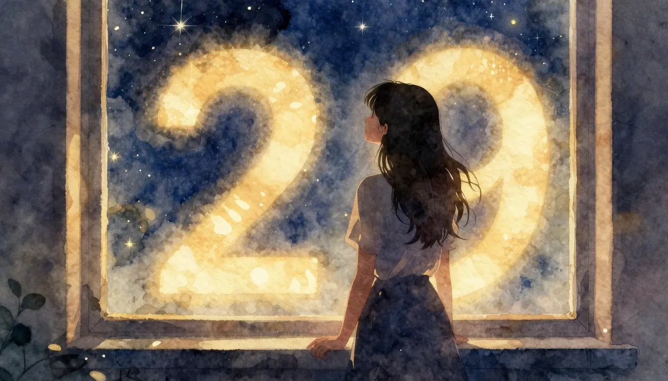 Watercolor style. Silhouette of a woman standing by a glowin...