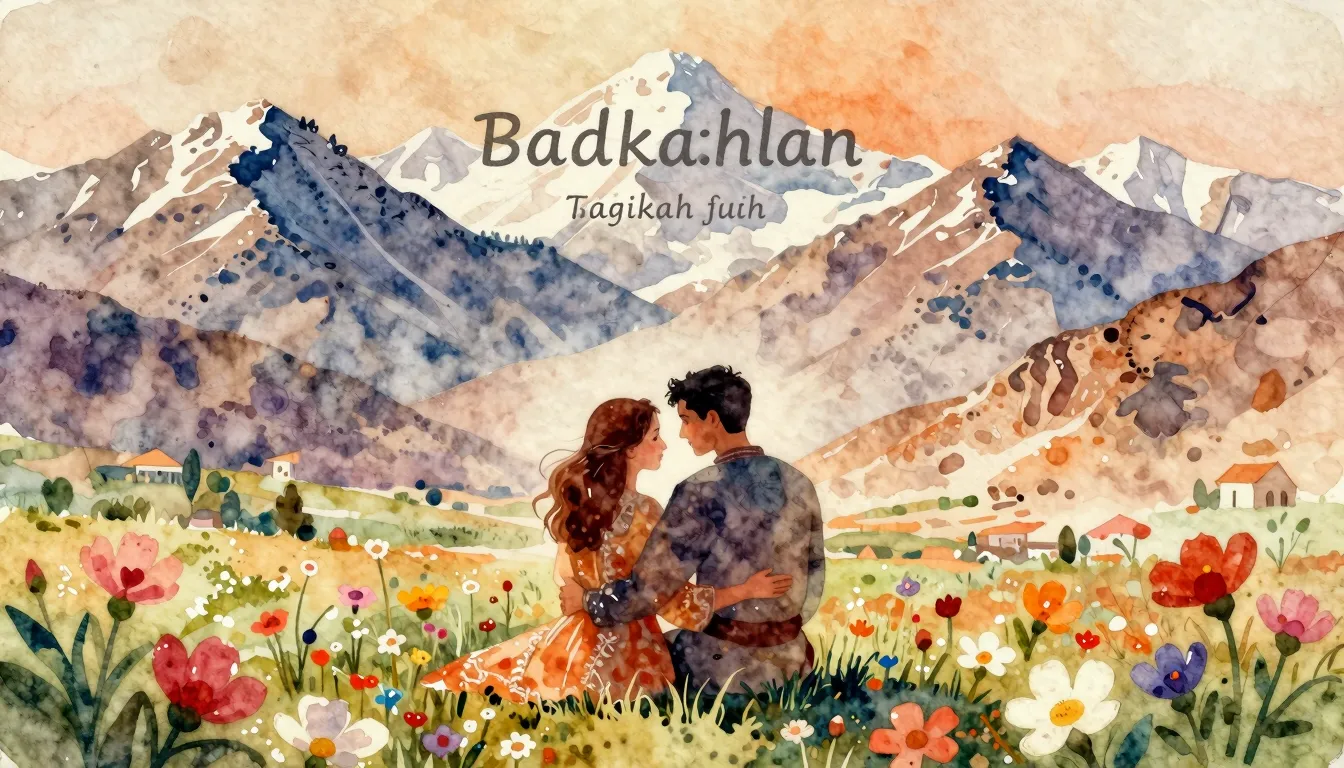 Vibrant watercolor style. Folk music album cover, inspired b...