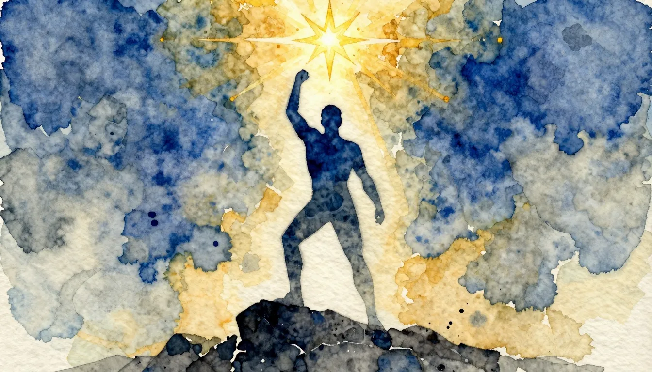 Vibrant watercolor style. Genre: Pop-rock.

Prompt: A strong...