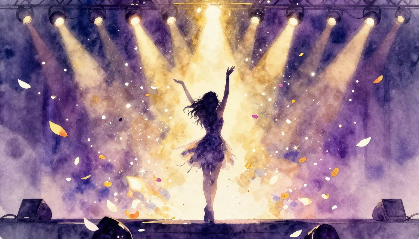 Vibrant watercolor style. Pop. A vibrant, festive album cove...