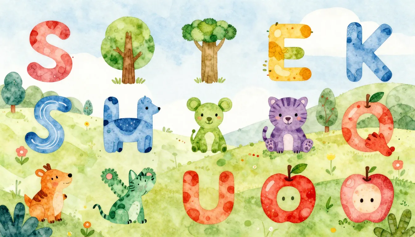 Vibrant watercolor style. Children's song. A vibrant, playfu...