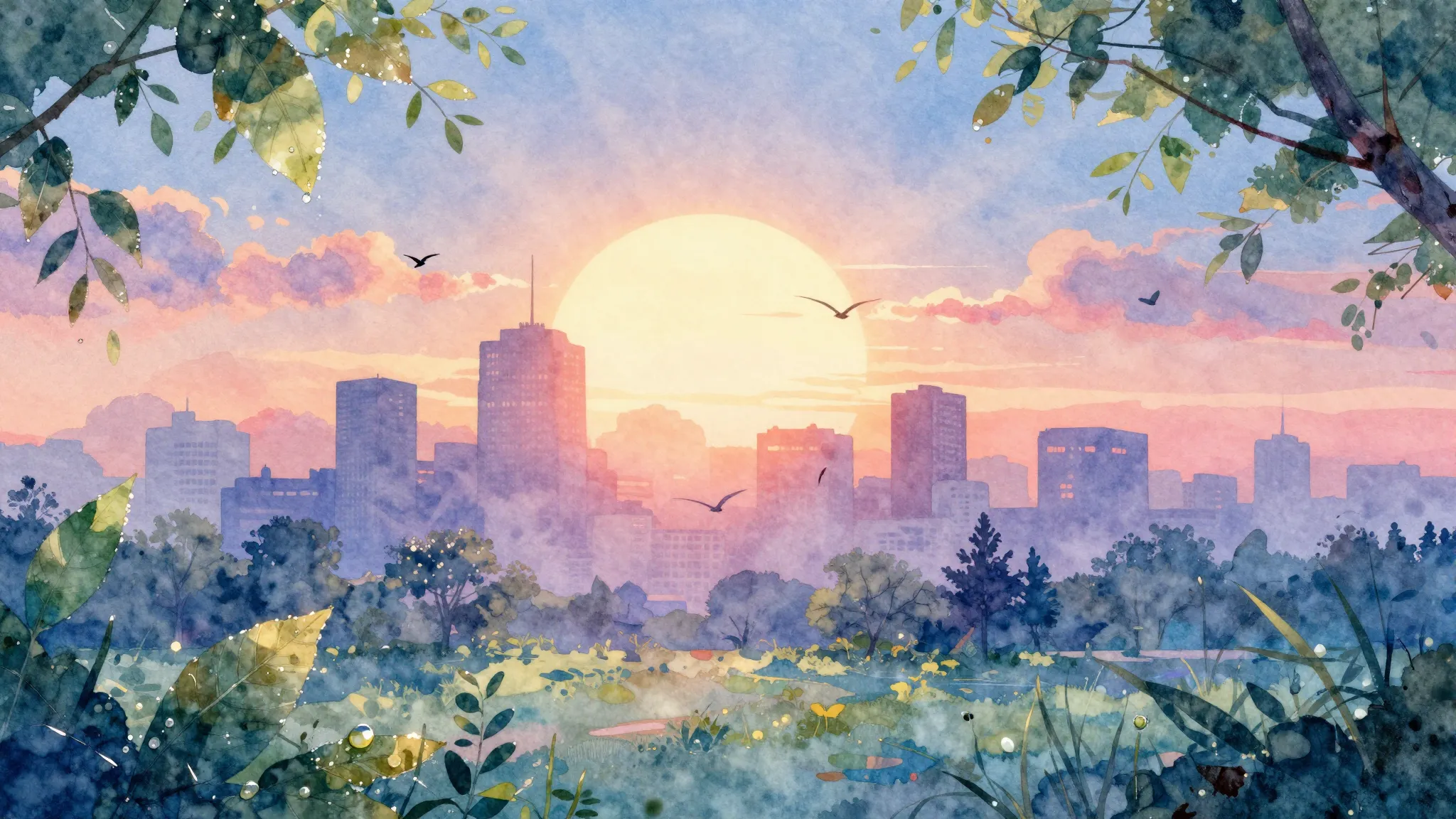 Vibrant watercolor style. Techno album cover, abstract, vibr...