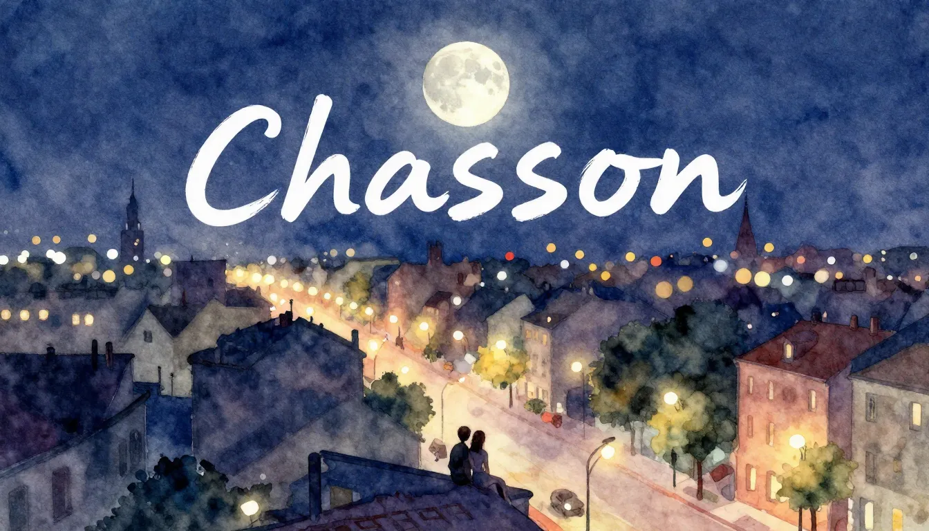 Vibrant watercolor style. Chanson album cover: A romantic, m...