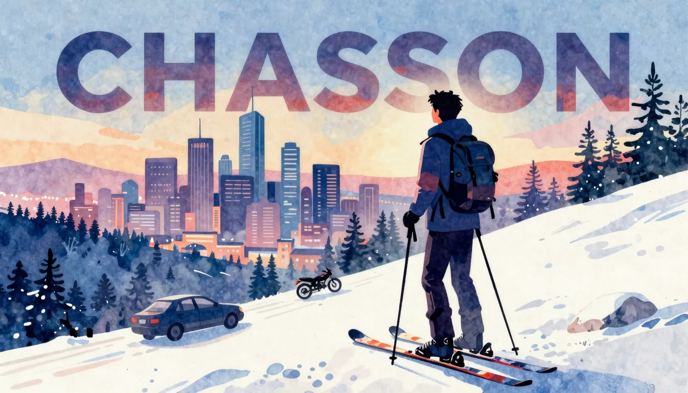 Vibrant watercolor style. Chanson album cover: a silhouette ...