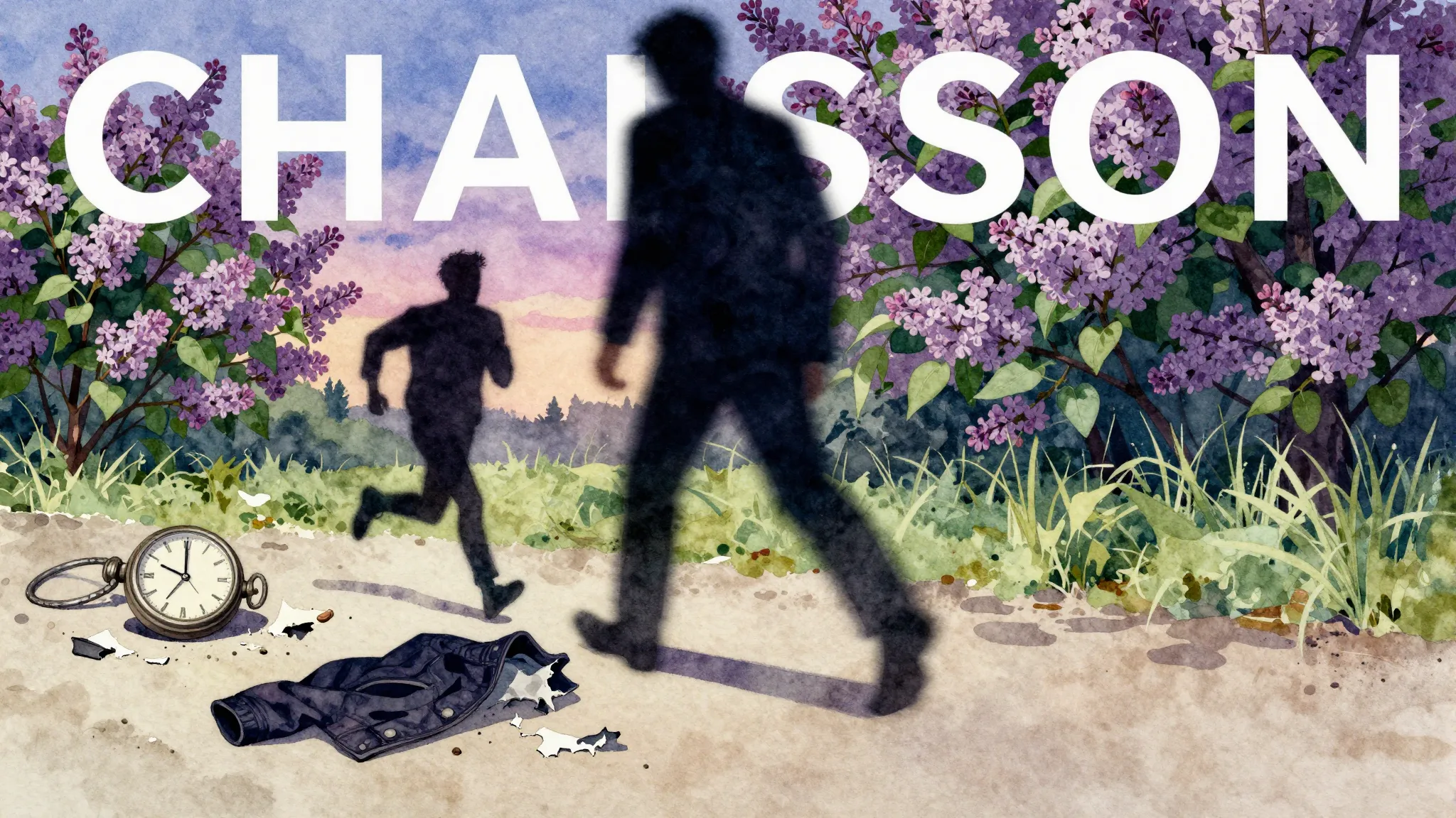 Vibrant watercolor style. Chanson album cover: a silhouette ...