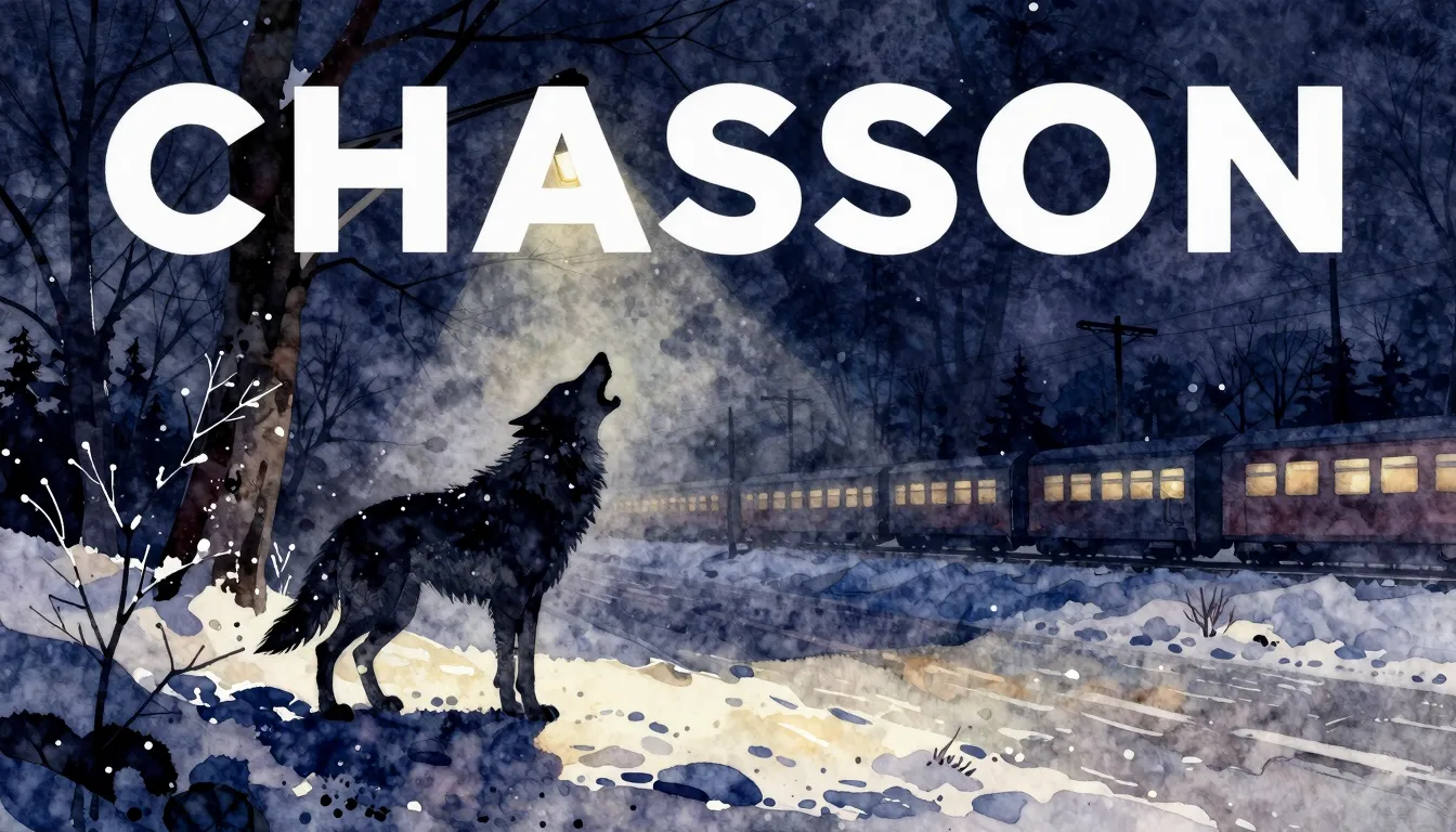 Vibrant watercolor style. Chanson album cover, dark, moody, ...