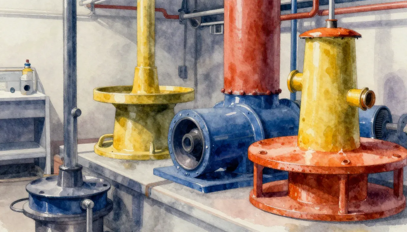 Watercolor style. Abstract industrial composition of various...