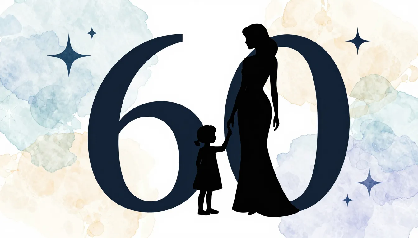 Watercolor style. Silhouette of an elegant woman and a small...