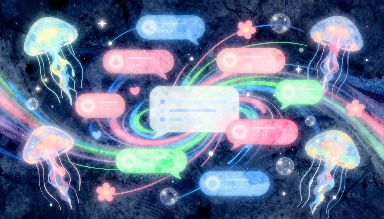 Watercolor style. A vibrant abstract digital art representin...