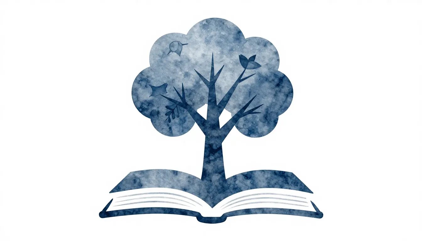 Watercolor style. A conceptual silhouette of a tree growing ...