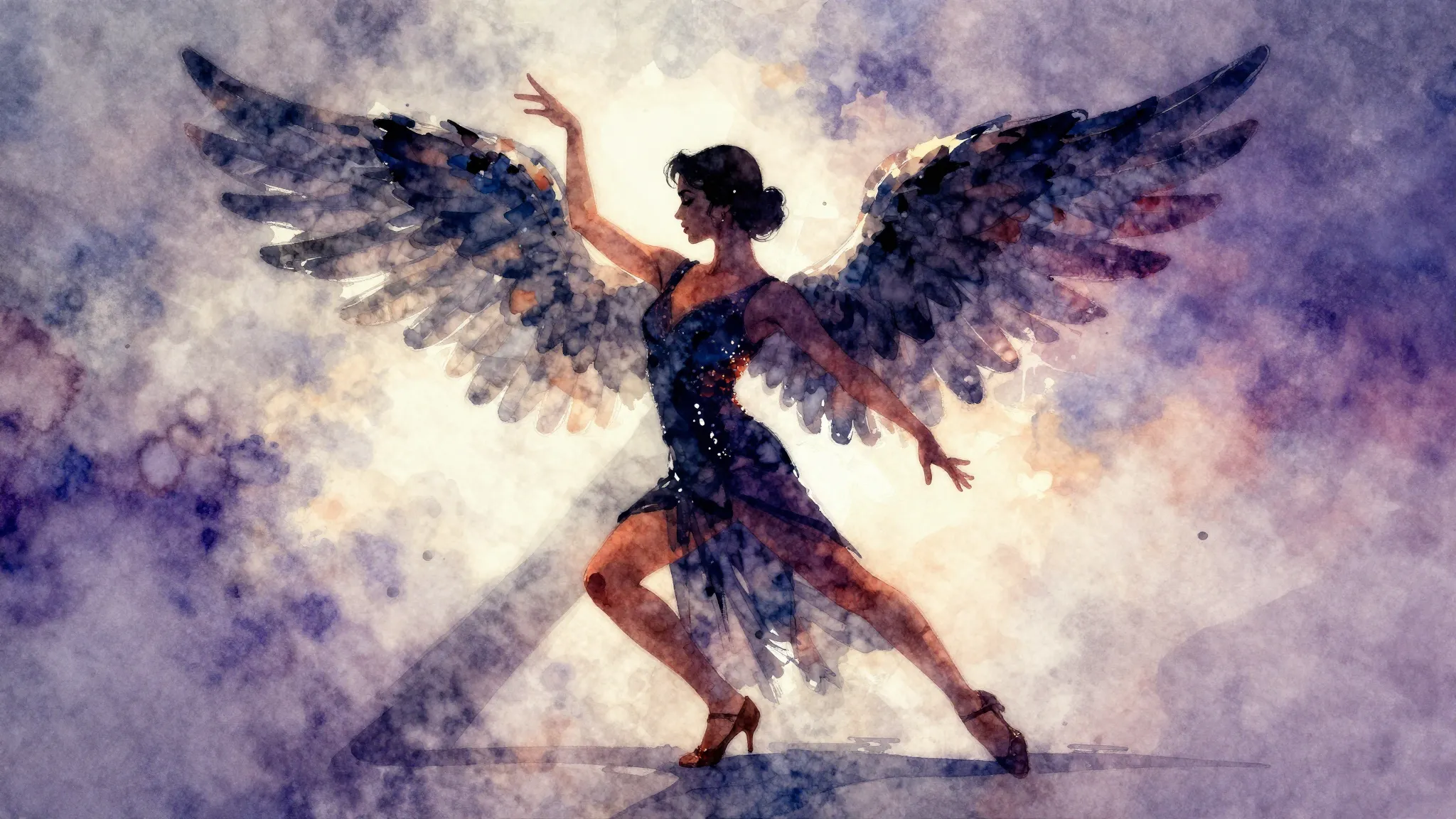 Vibrant watercolor style. Latin Tango album cover, guardian ...