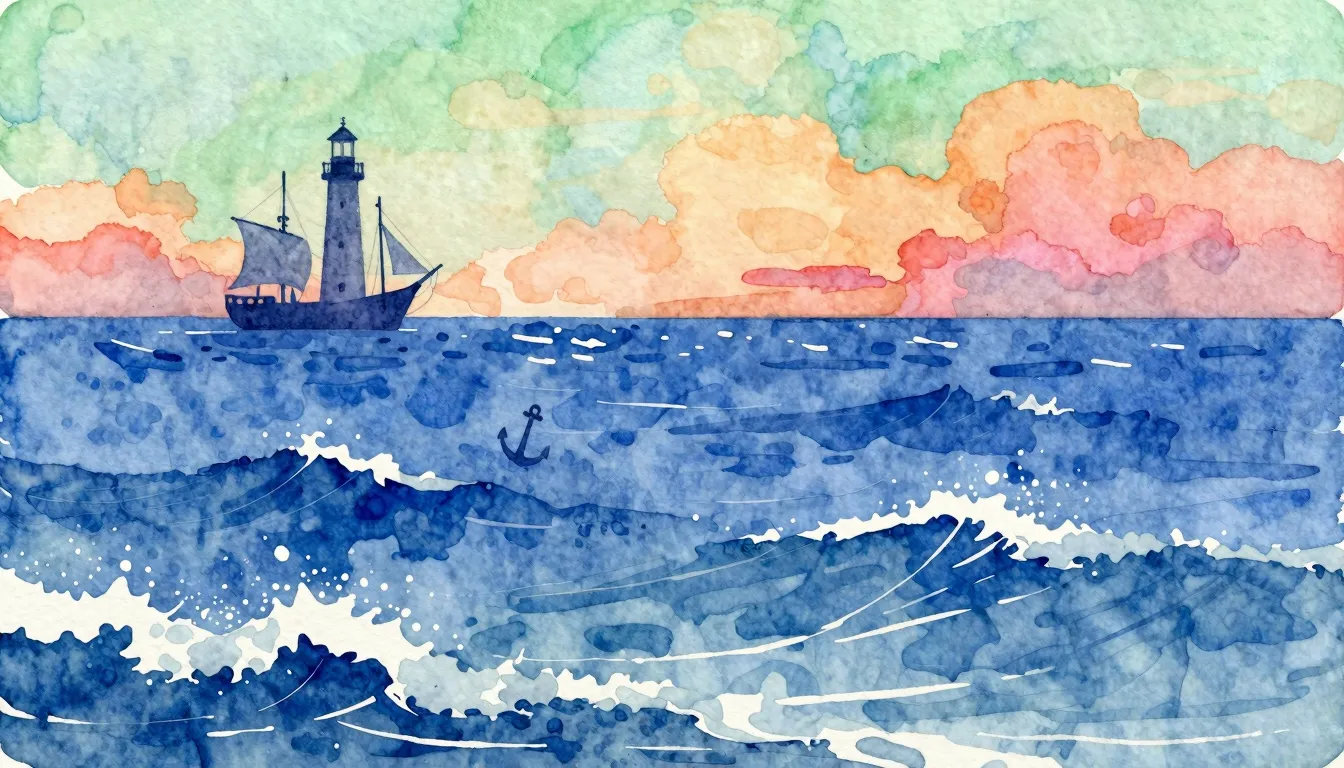 Vibrant watercolor style. Folk song album cover: A stylized,...