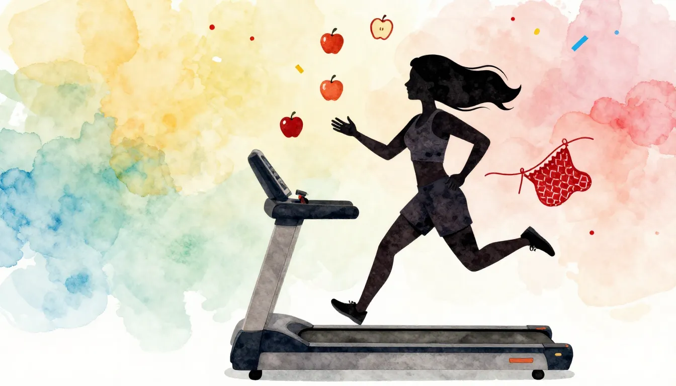 Watercolor style. Bright cartoon style, a super-active silho...