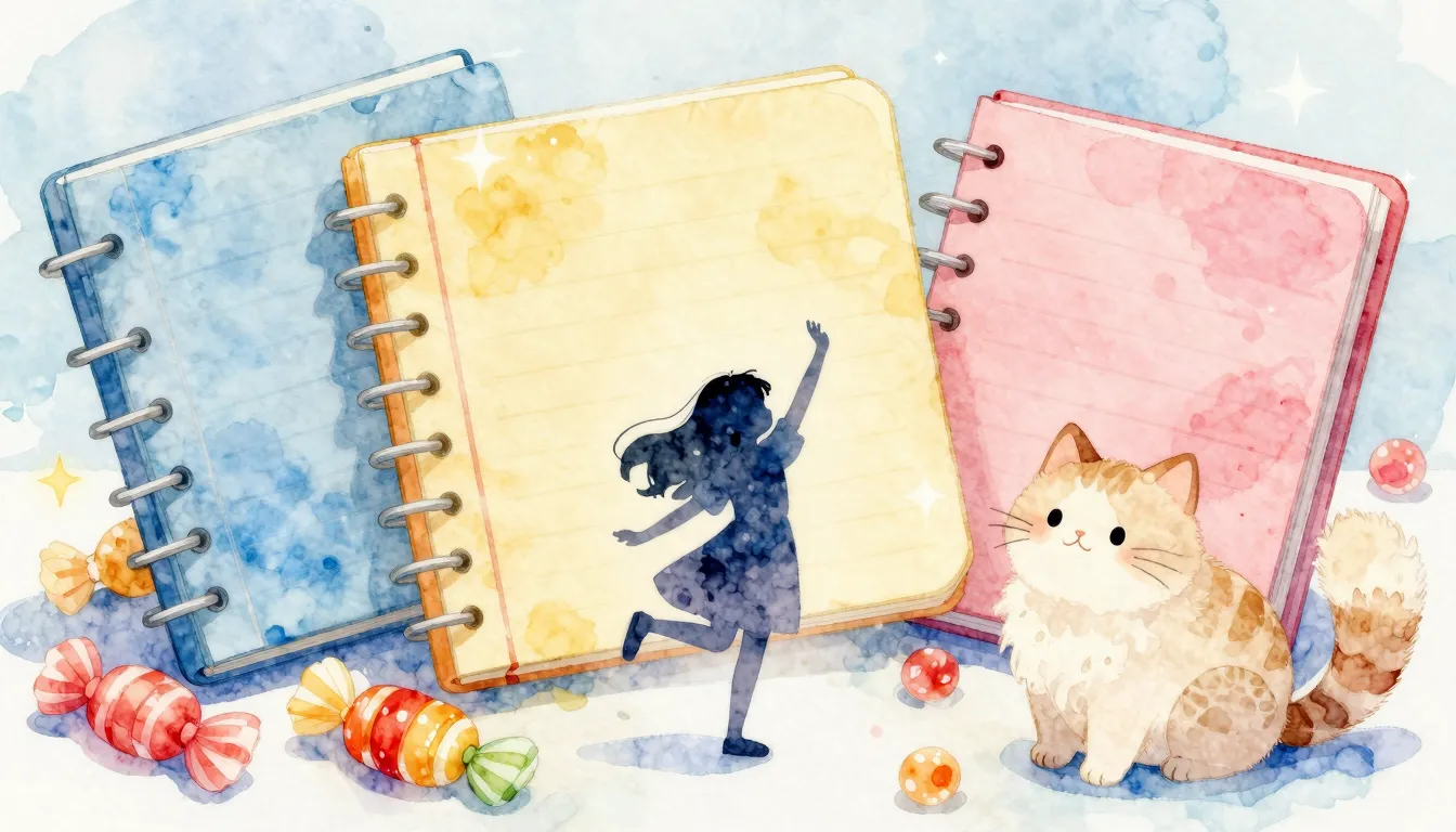 Watercolor style. A colorful illustration of a small silhoue...