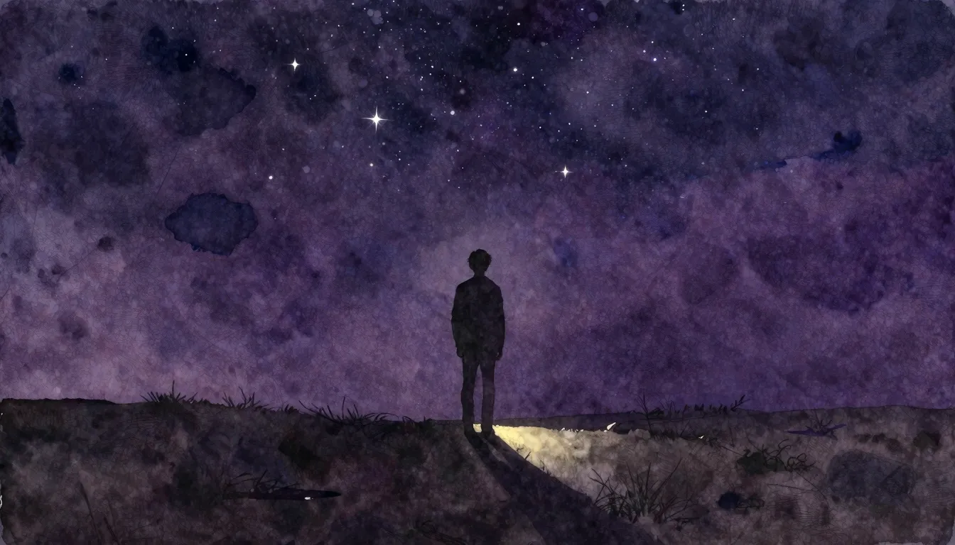 Vibrant watercolor style. Dark, melancholic rap album cover....