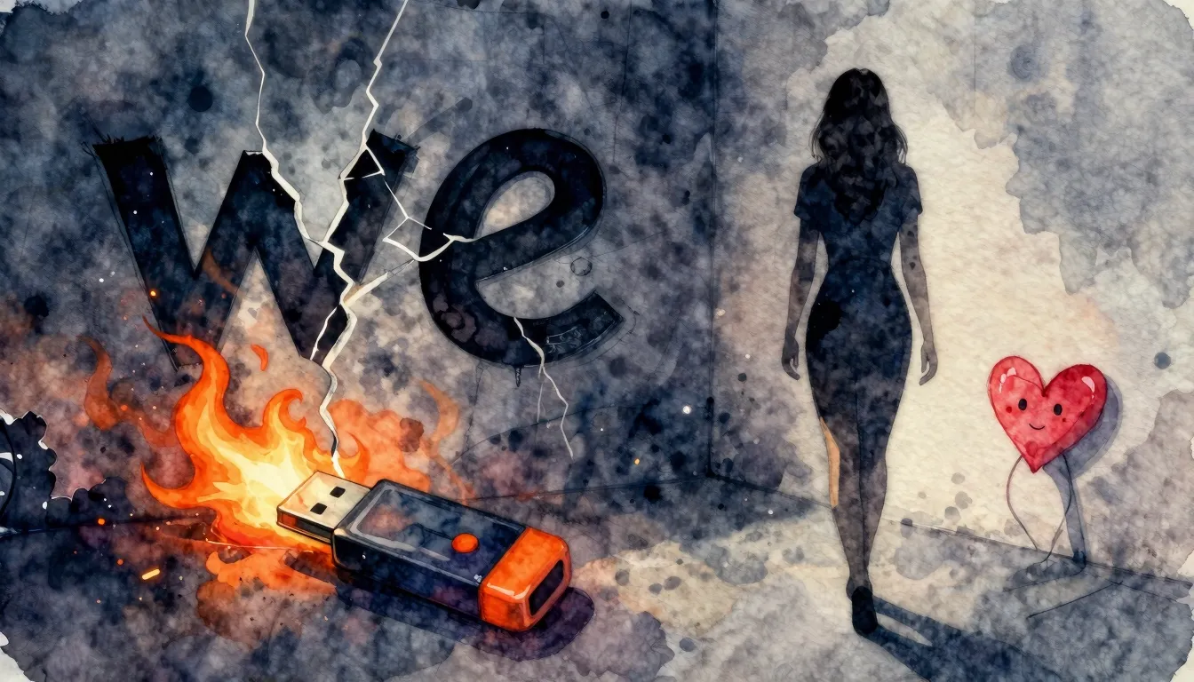 Vibrant watercolor style. Rap album cover. Betrayal, heartbr...