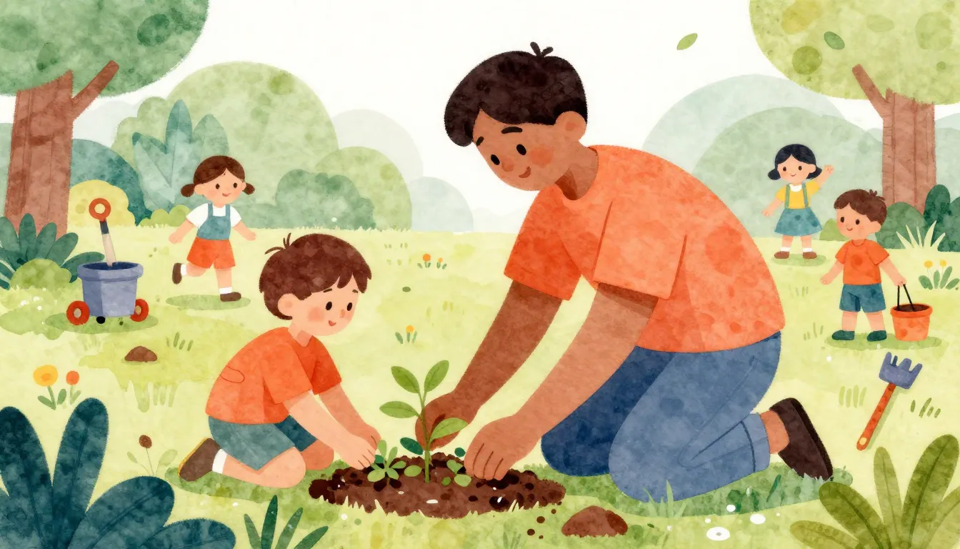 Vibrant watercolor style. A vibrant, heartwarming cover for ...