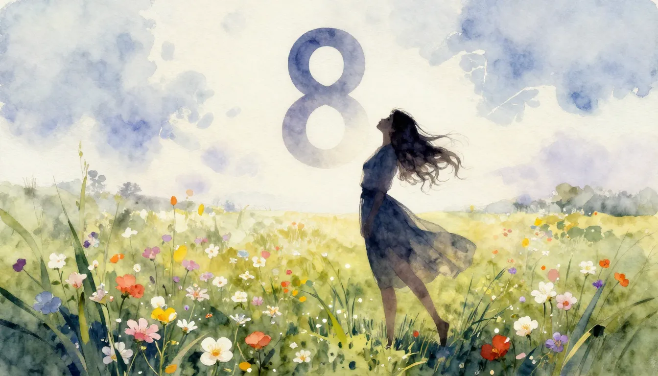 Watercolor style. Silhouette of a graceful woman standing in...