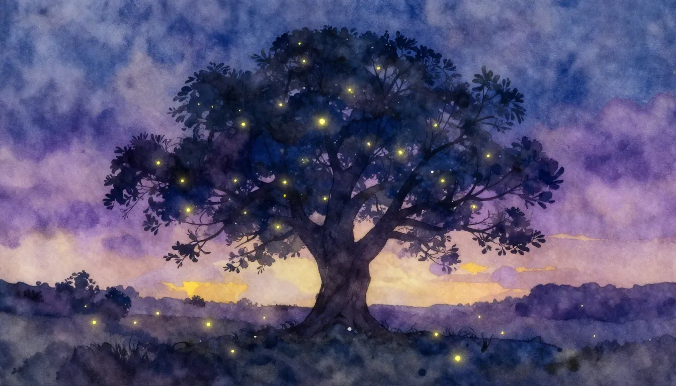 Vibrant watercolor style. "Ballad song cover. Melancholic, e...