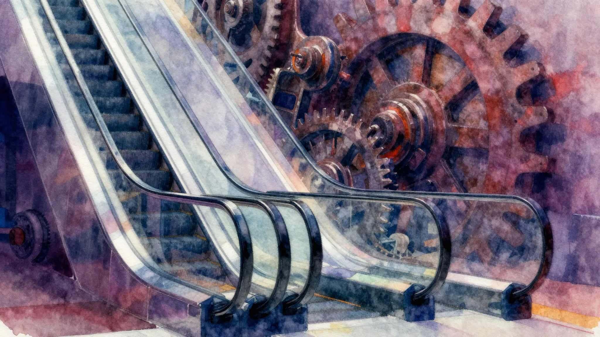 Vibrant watercolor style. Rock album cover. Dynamic, powerfu...