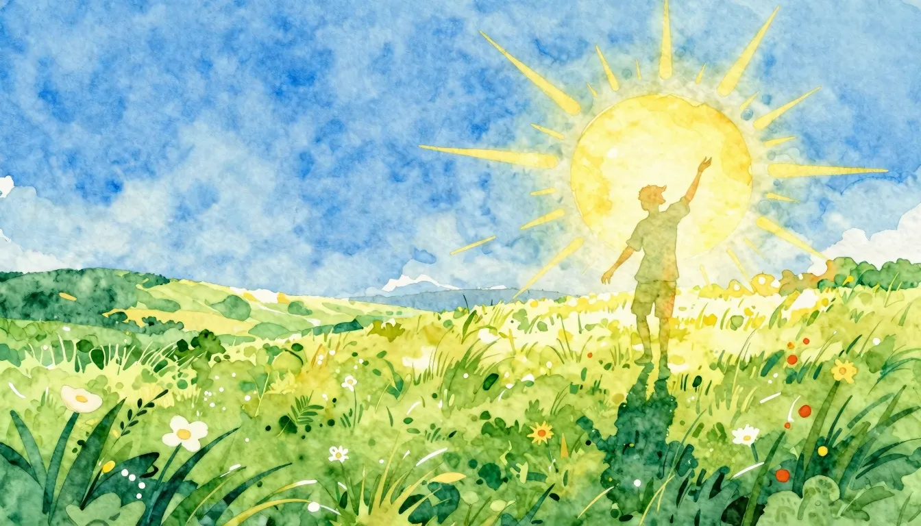 Vibrant watercolor style. Vibrant summer pop album cover. Br...