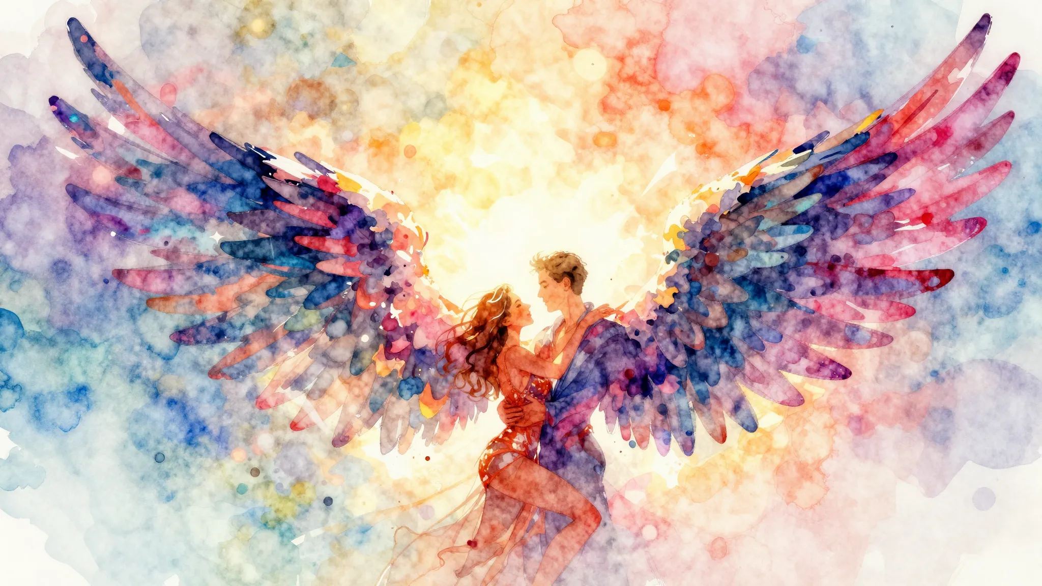 Vibrant watercolor style. Latin Mambo album cover: abstract ...