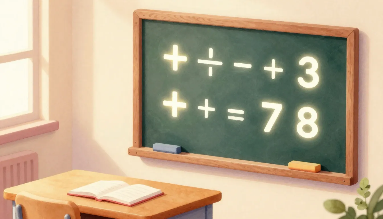 Watercolor style. A cozy classroom atmosphere with a blackbo...