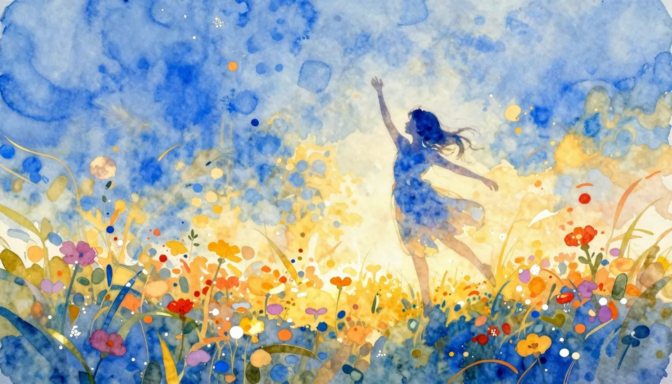 Vibrant watercolor style. Blues album cover. Abstract, warm ...