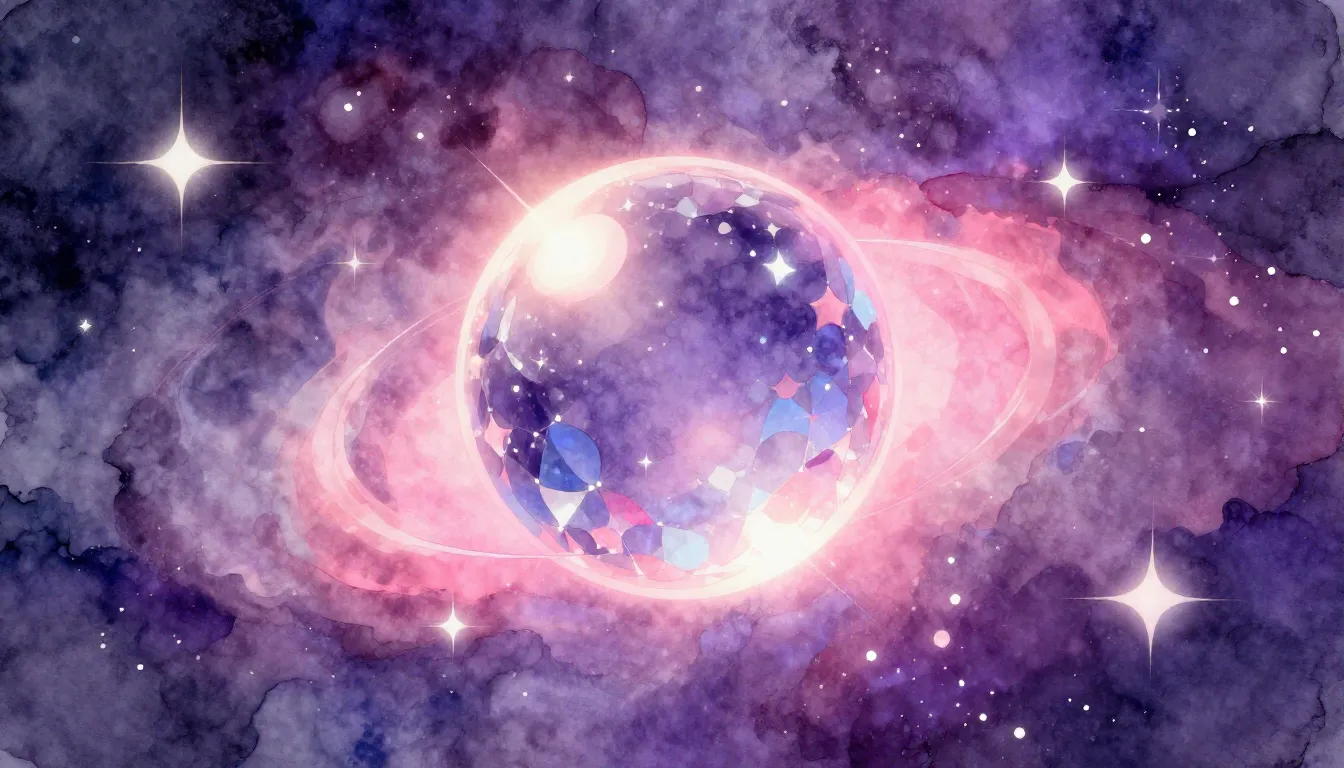 Watercolor style. Abstract cosmic background with sparkling ...