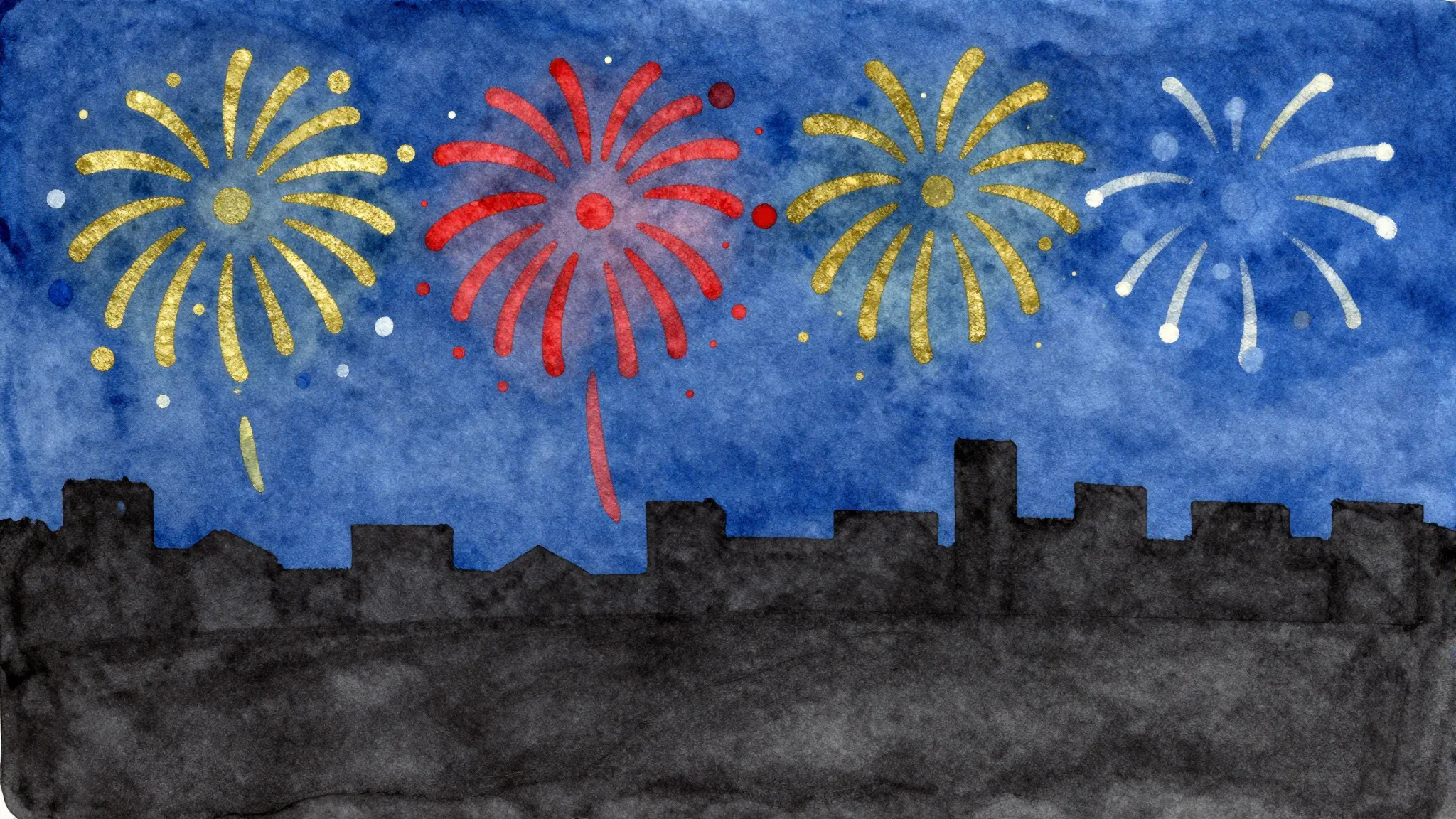 Watercolor style. Child's drawing made with felt-tip pens. B...