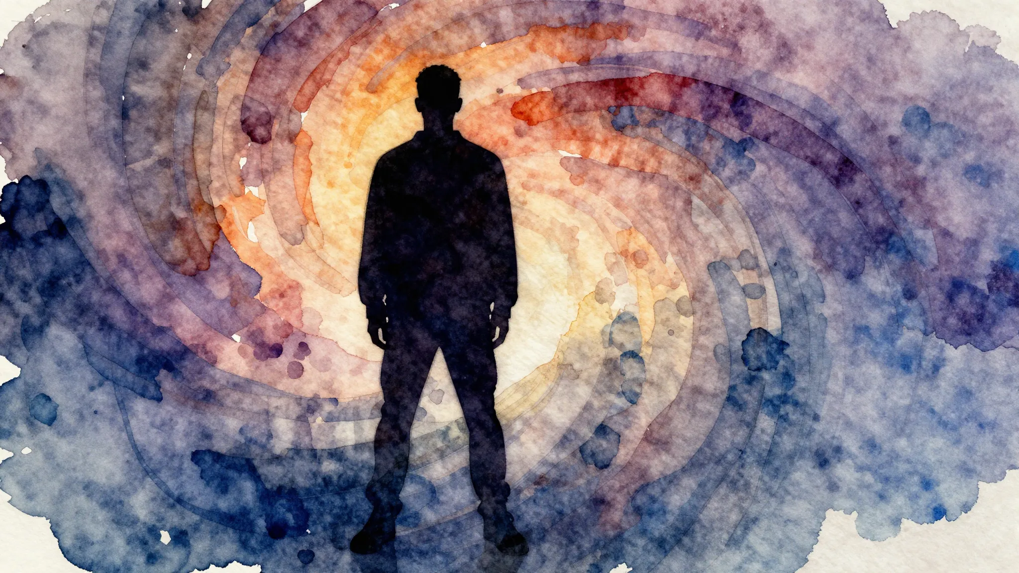 Vibrant watercolor style. Rap album cover: abstract, minimal...