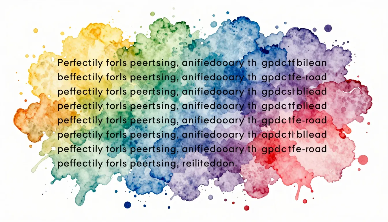 Watercolor style. A vibrant, abstract splash of colorful pai...