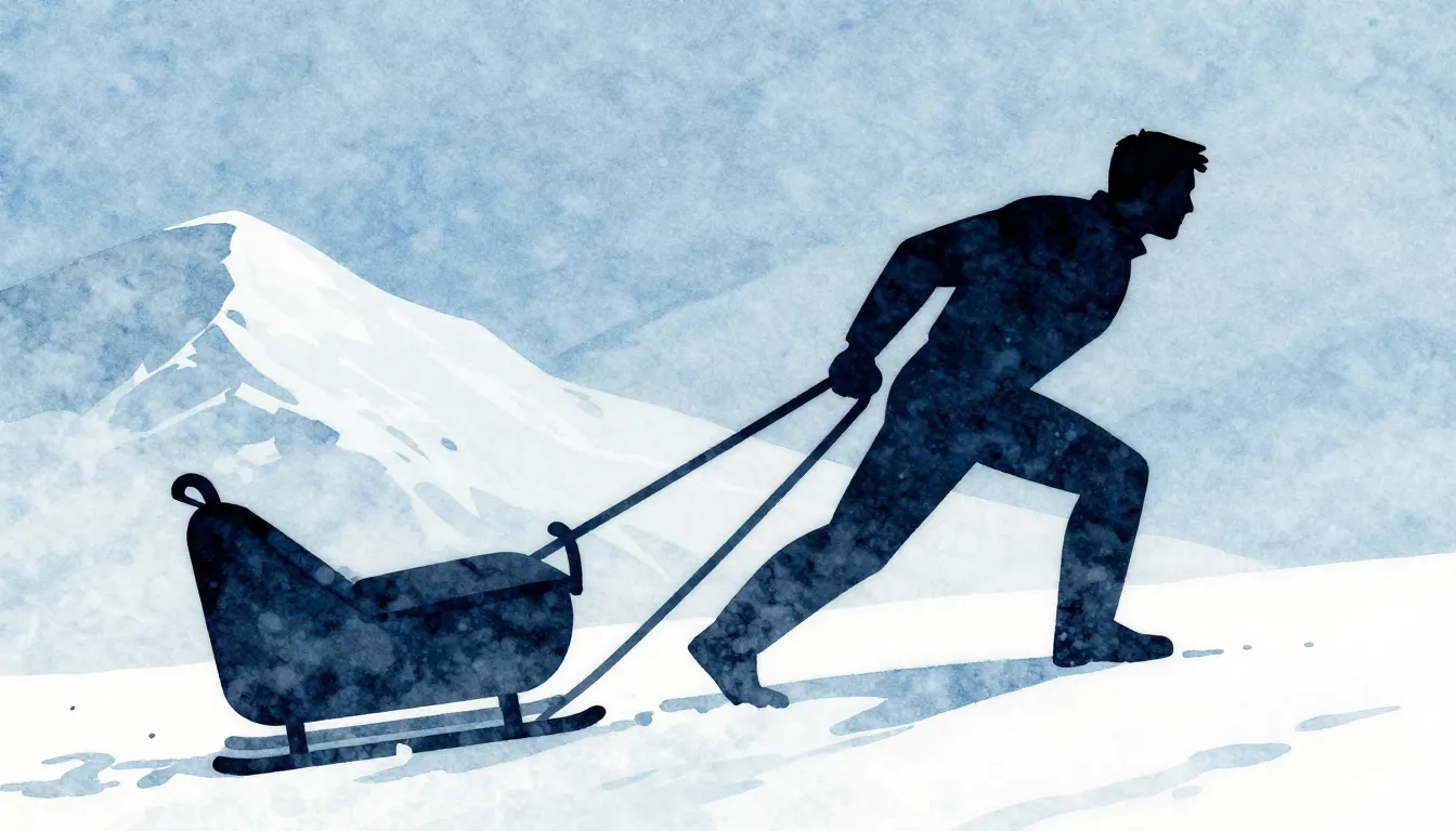 Watercolor style. Stylized comic art, dark silhouette of a s...