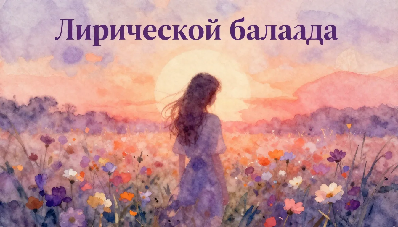 Vibrant watercolor style. Genre: "Лирическая баллада"

```
A...