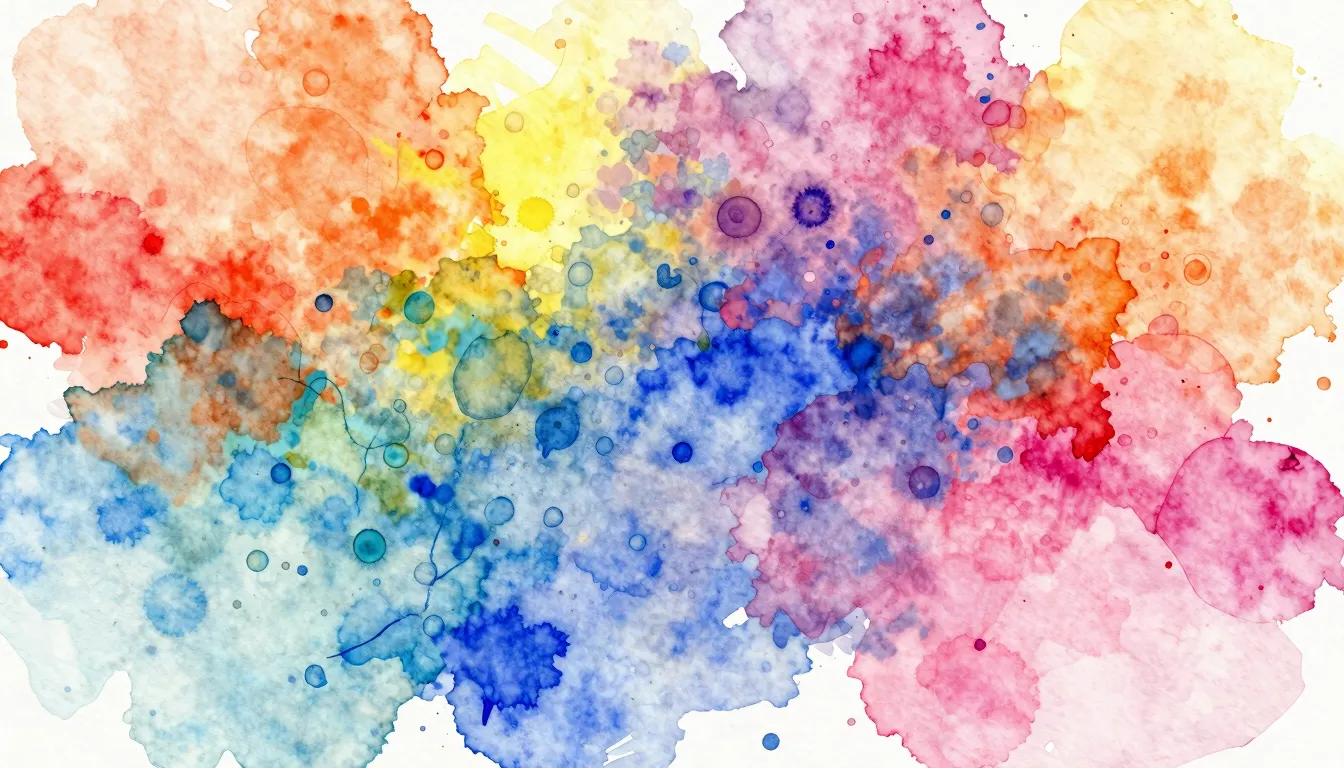 Vibrant watercolor style. . Without text and numbers.