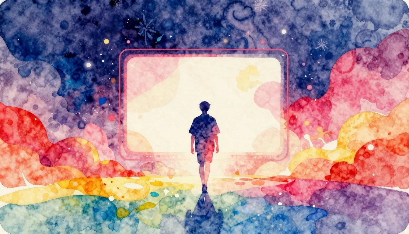 Vibrant watercolor style. Pop dance album cover. A vibrant, ...