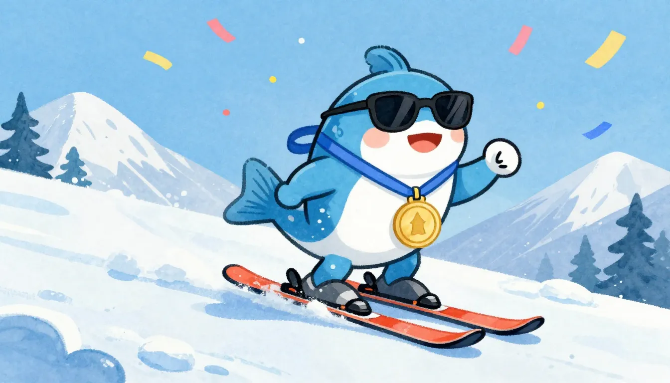 Watercolor style. A bright cartoon-style illustration of a f...