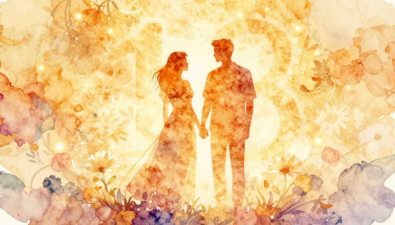 Vibrant watercolor style. A warm, glowing silhouette of a co...