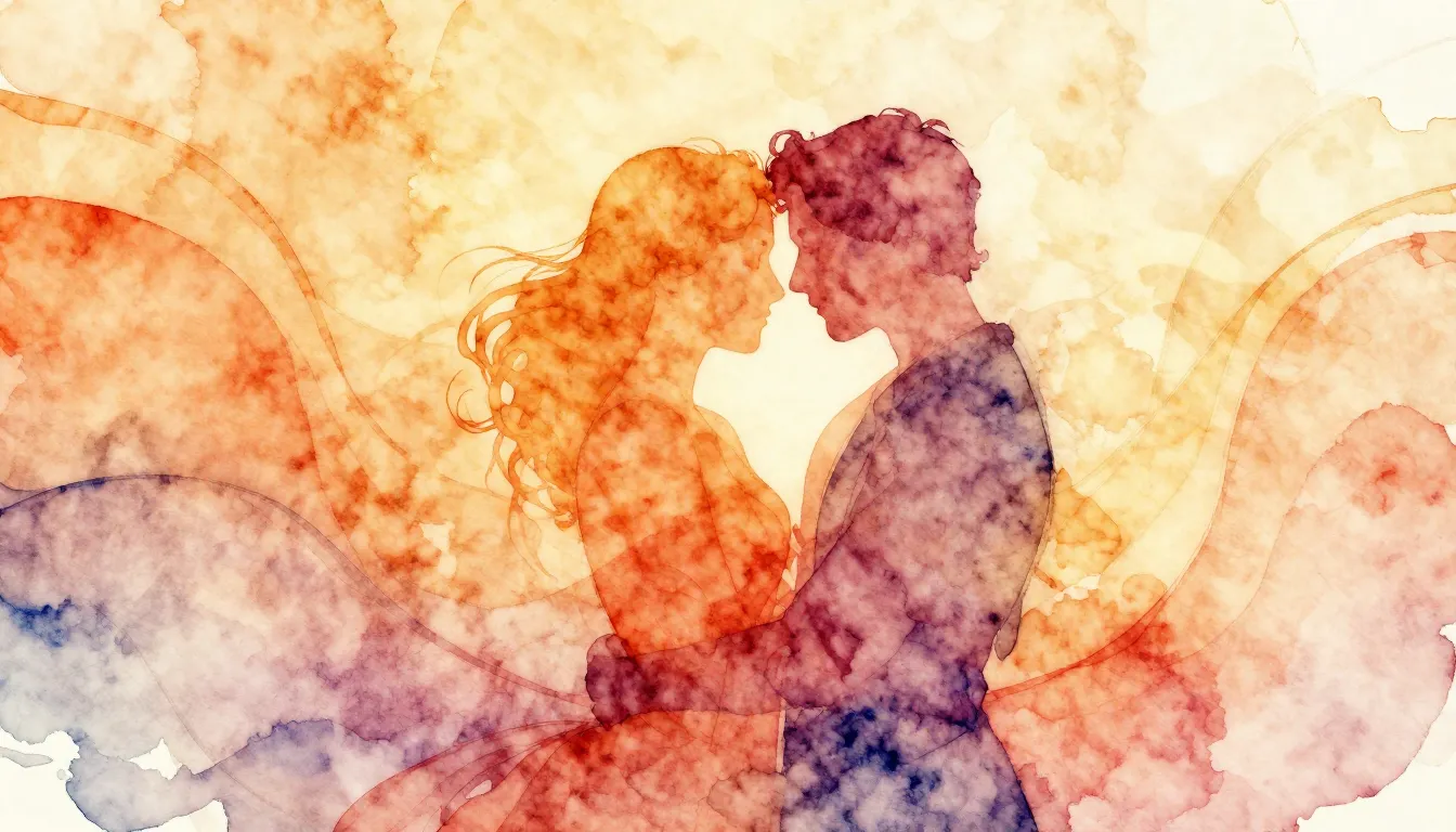 Vibrant watercolor style. Classical music album cover. Abstr...