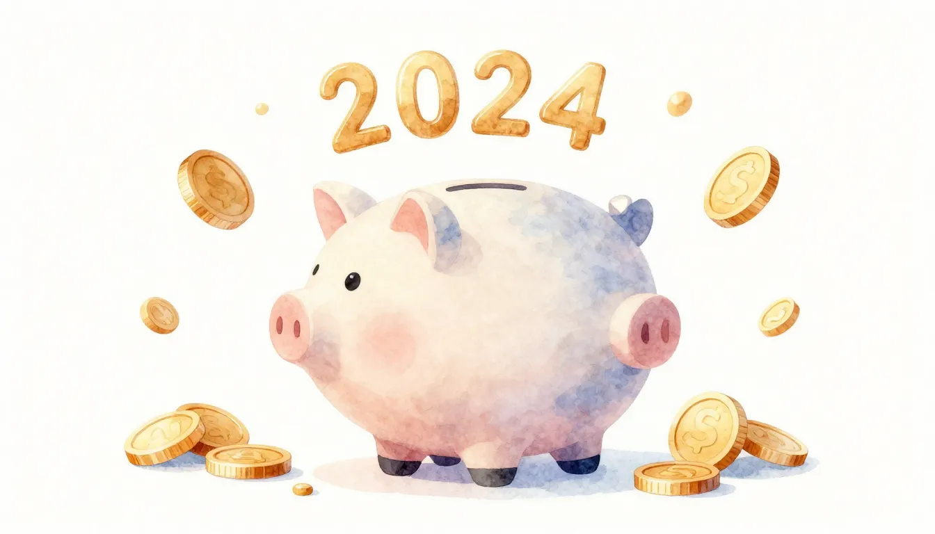 Watercolor style. A minimalist piggy bank silhouette on a cl...