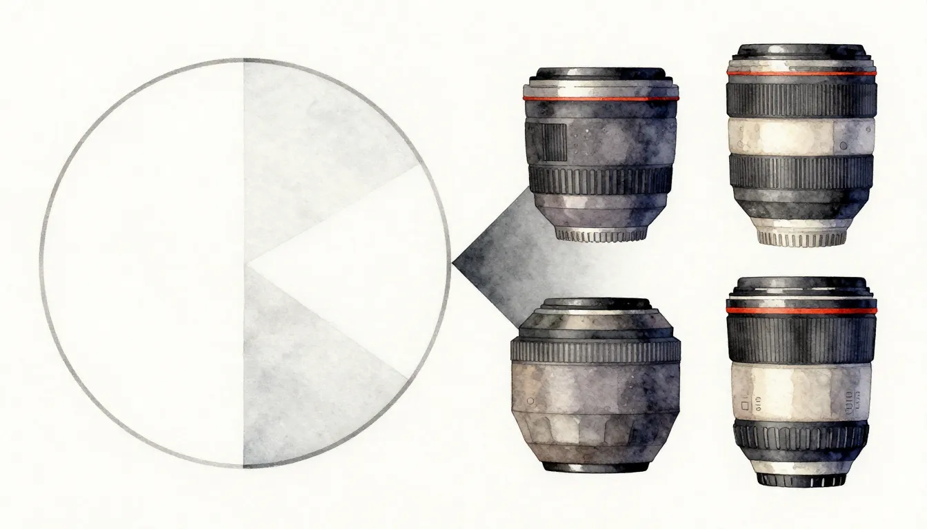 Watercolor style. Abstract conceptual scheme of photography ...