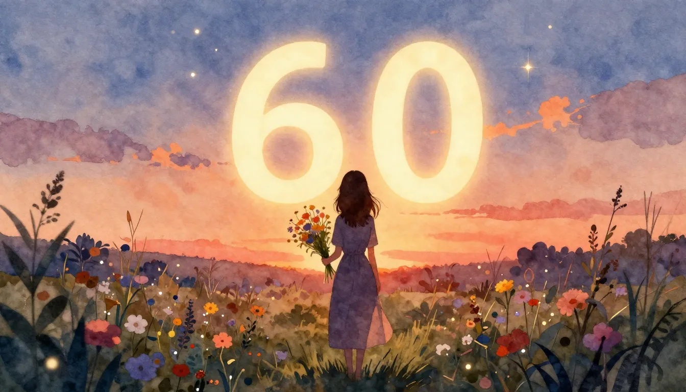 Watercolor style. A silhouette of a woman standing in a gard...