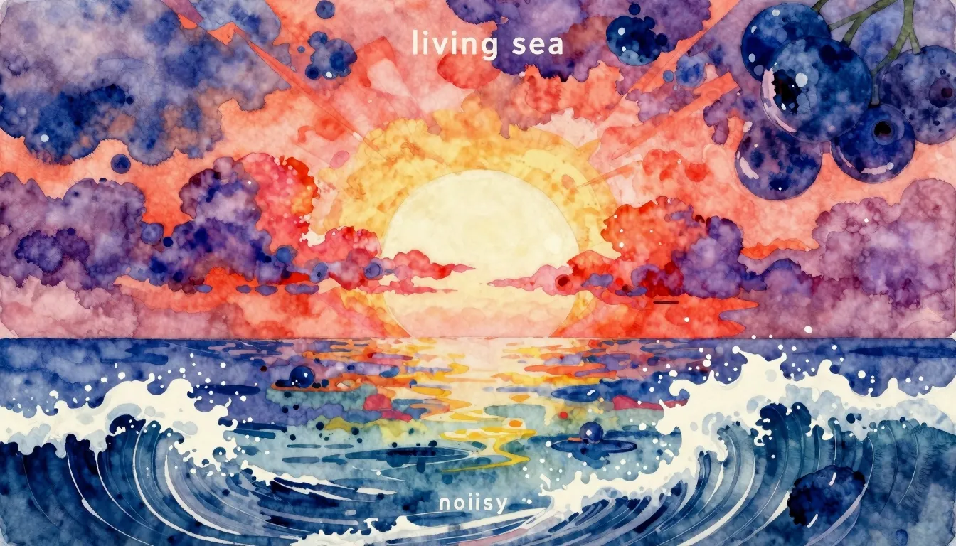 Vibrant watercolor style. Album cover for an energetic, epic...
