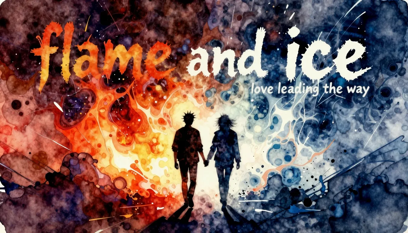 Vibrant watercolor style. Punk rock album cover. Abstract, d...