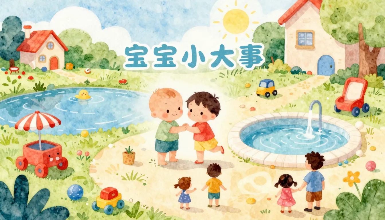 Vibrant watercolor style. A playful, colorful, and whimsical...