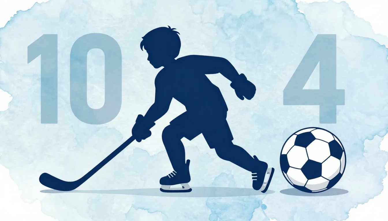 Watercolor style. A stylized silhouette of a boy running. On...