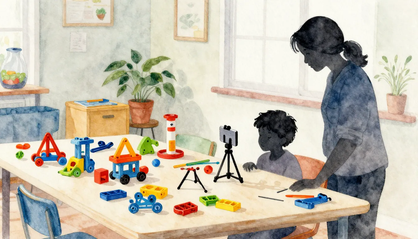 Watercolor style. A vibrant creative workshop for children w...