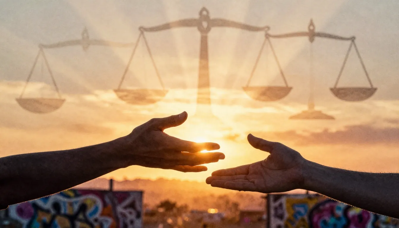 Watercolor style. Silhouette of a hand reaching out to help ...